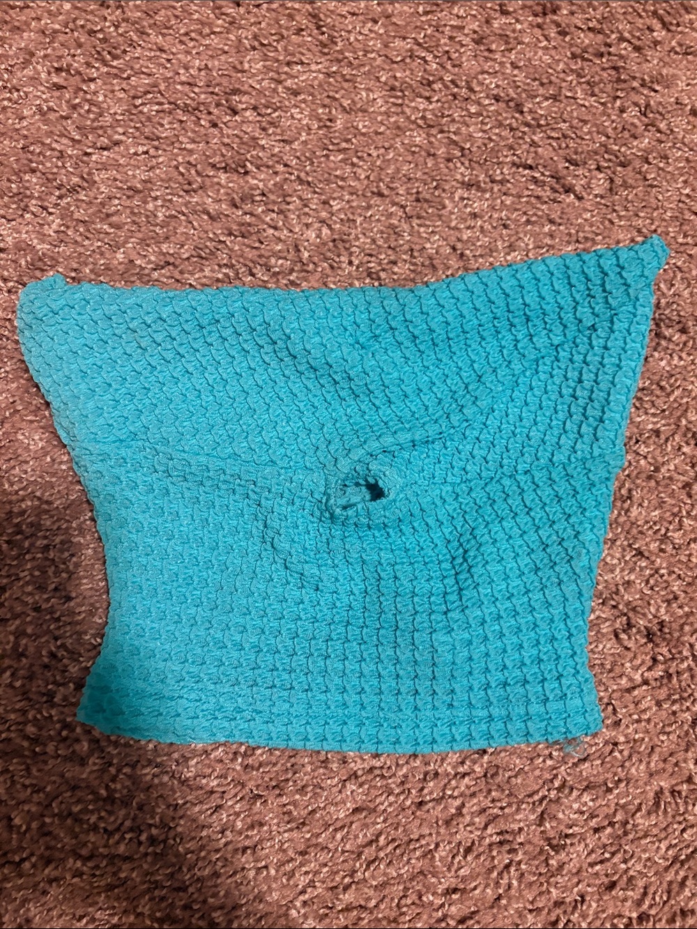 Teal Crochet Tube Top